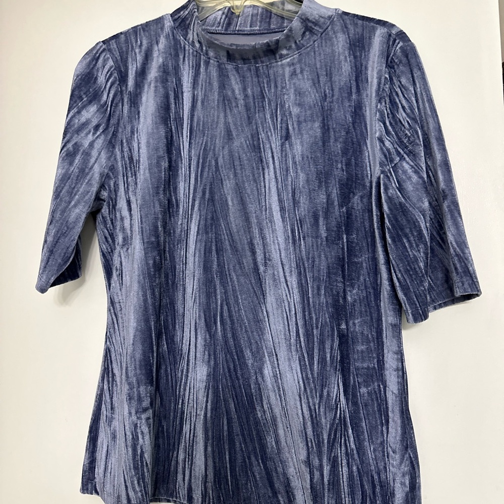 Anthropologie crushed velvet tee. Worn once, excellent condition! - Picture 8 of 11